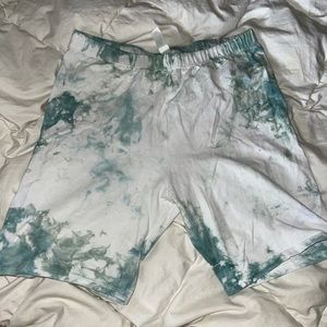 Tie dye biker shorts